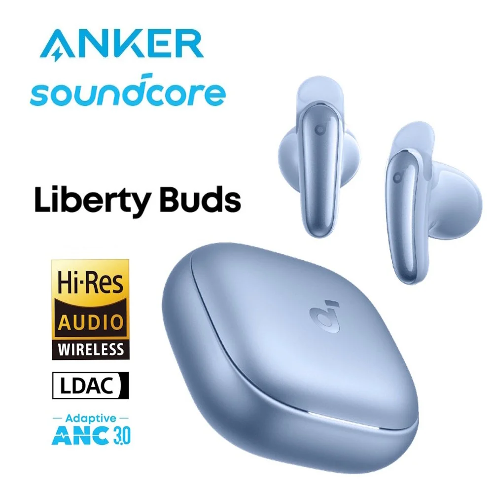 Наушники Anker Soundcore Liberty Buds Blue LDAC Hi-Res ANC AI Translation, фото №1