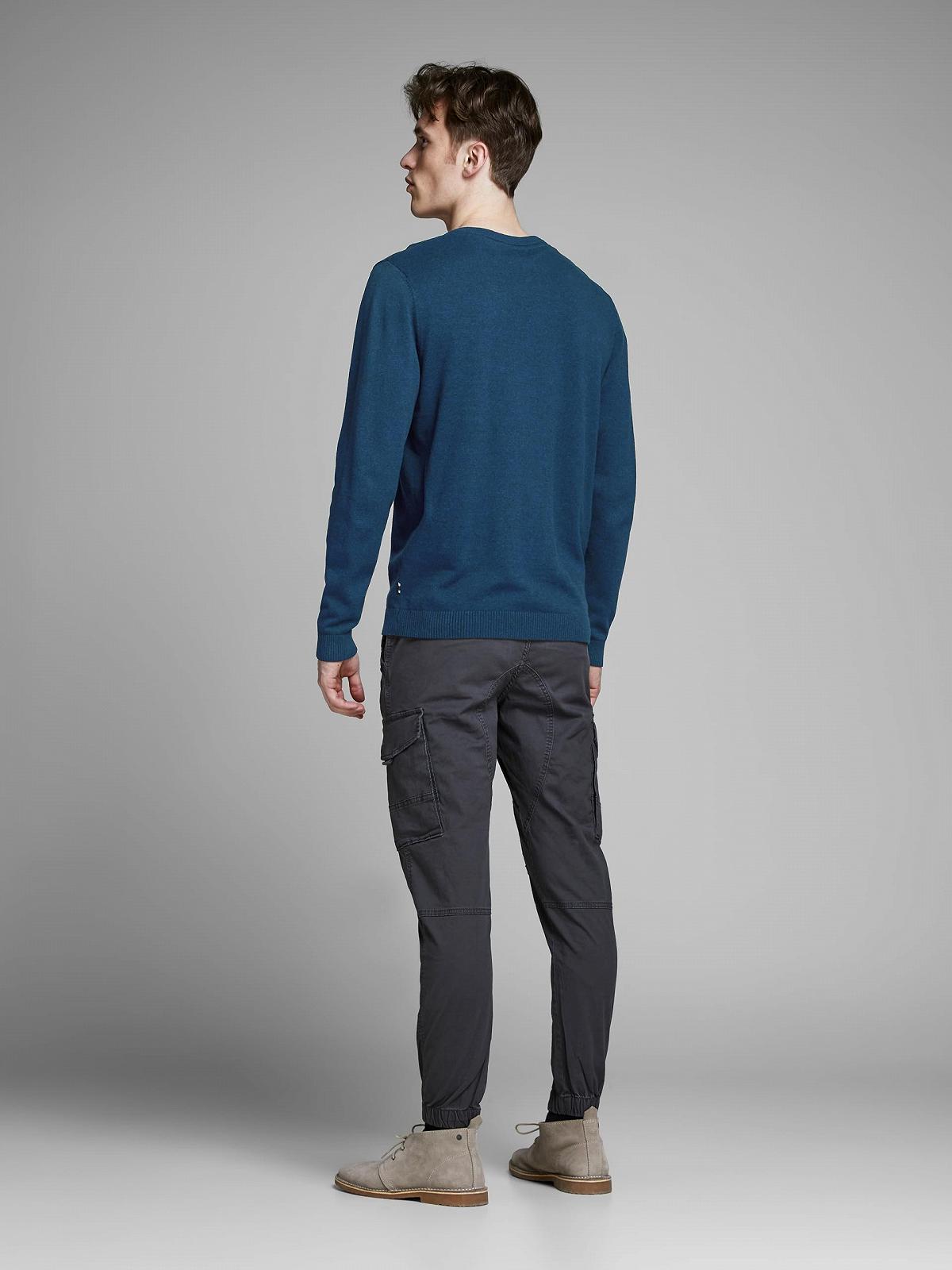 Джемпер в'язаний з V-подібним вирізом JACK & JONES Чоловічий, фото №3