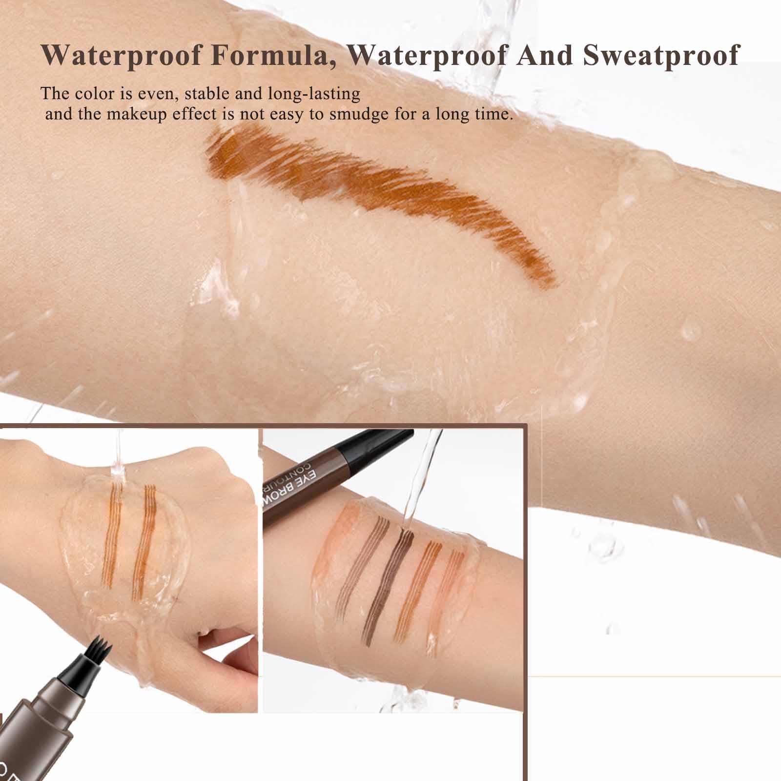 Олівець для брів Glowly Secret Waterproof Taupe Brown, фото №3