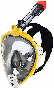 Маска для дайвінгу Aqua Speed, повнолицева маска, маска для снорклінгу, панорамна 180° - Фото 1