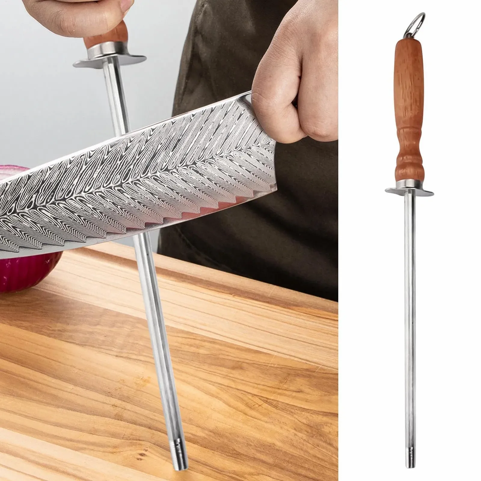 Мусат Sharpening Rod 12 дюймів ручний універсальний, фото №8