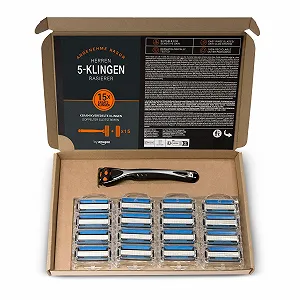 Бритва и сменные кассеты by Amazon 1 шт. + 16 кассет 5 лезвий Разноцветный synthetic.ua - Фото 1