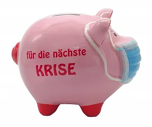 Скарбничка Свинка в масці Керамічна 16 см - Фото 1