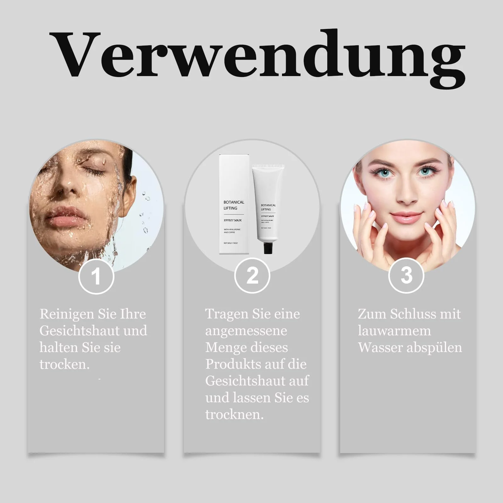 Маска для обличчя Soleneva Зволожуюча з гіалуроновою кислотою та центеллою азіатською, фото №6