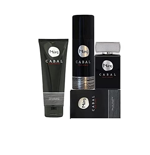 Набір MIRO Cabal Pour Homme 3 предмети: Туалетна вода 75 мл + Дезодорант 150 мл Без алюмінію + Парфумований гель для душу 250 мл, фото №2