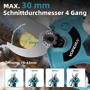 Акумуляторні ножиці Yofidra 800 Вт, діаметр різання 30 мм synthetic.ua - Фото 1