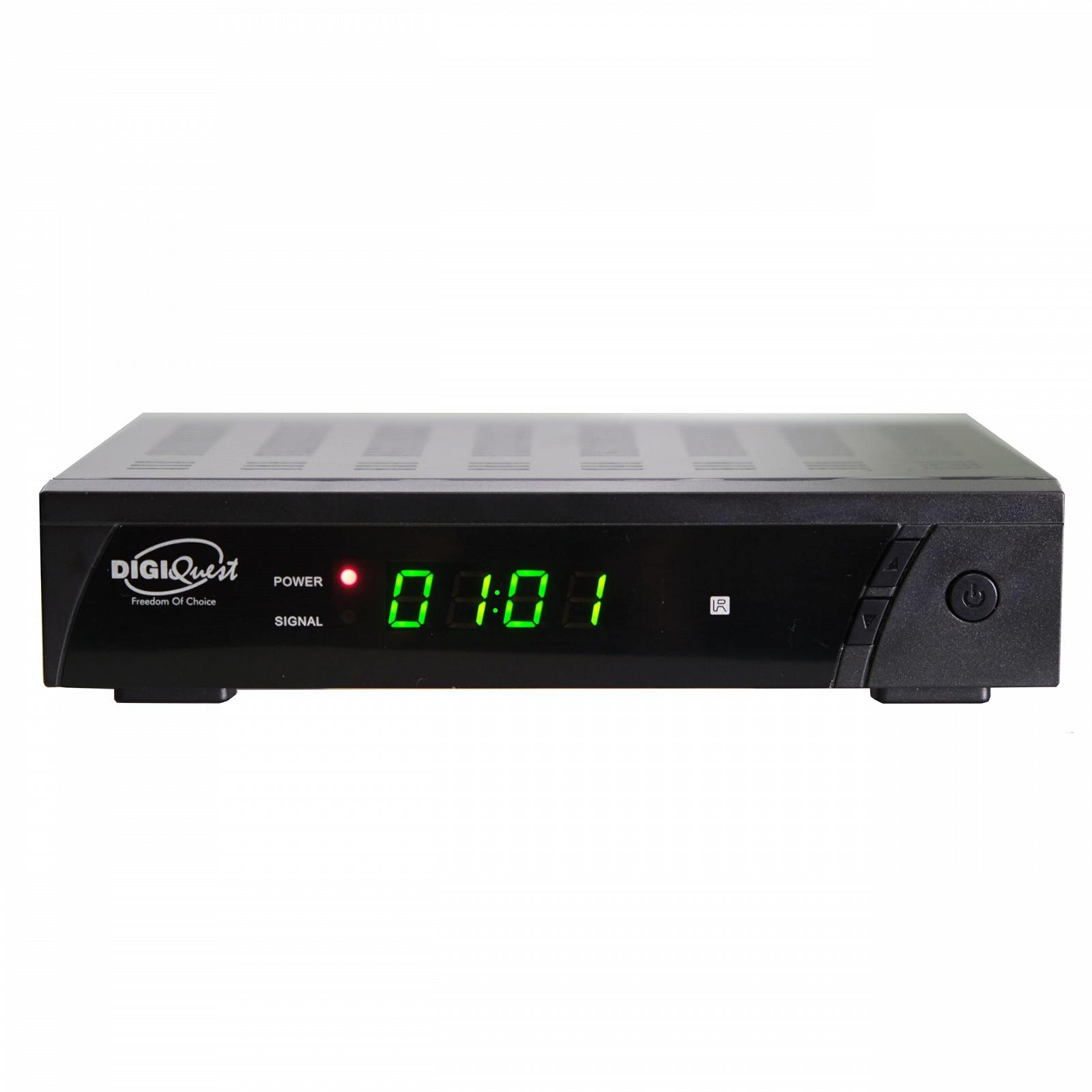 Ресивер Digiquest DVB-S2 8010 HD DEU, медиаплеер, черный, HEVC 265 MAIN10, фото №1