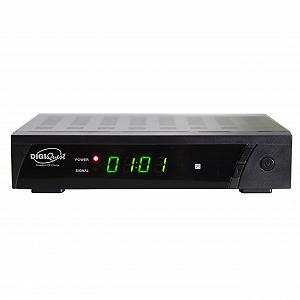Ресивер Digiquest DVB-S2 8010 HD DEU, медиаплеер, черный, HEVC 265 MAIN10 - Фото 1