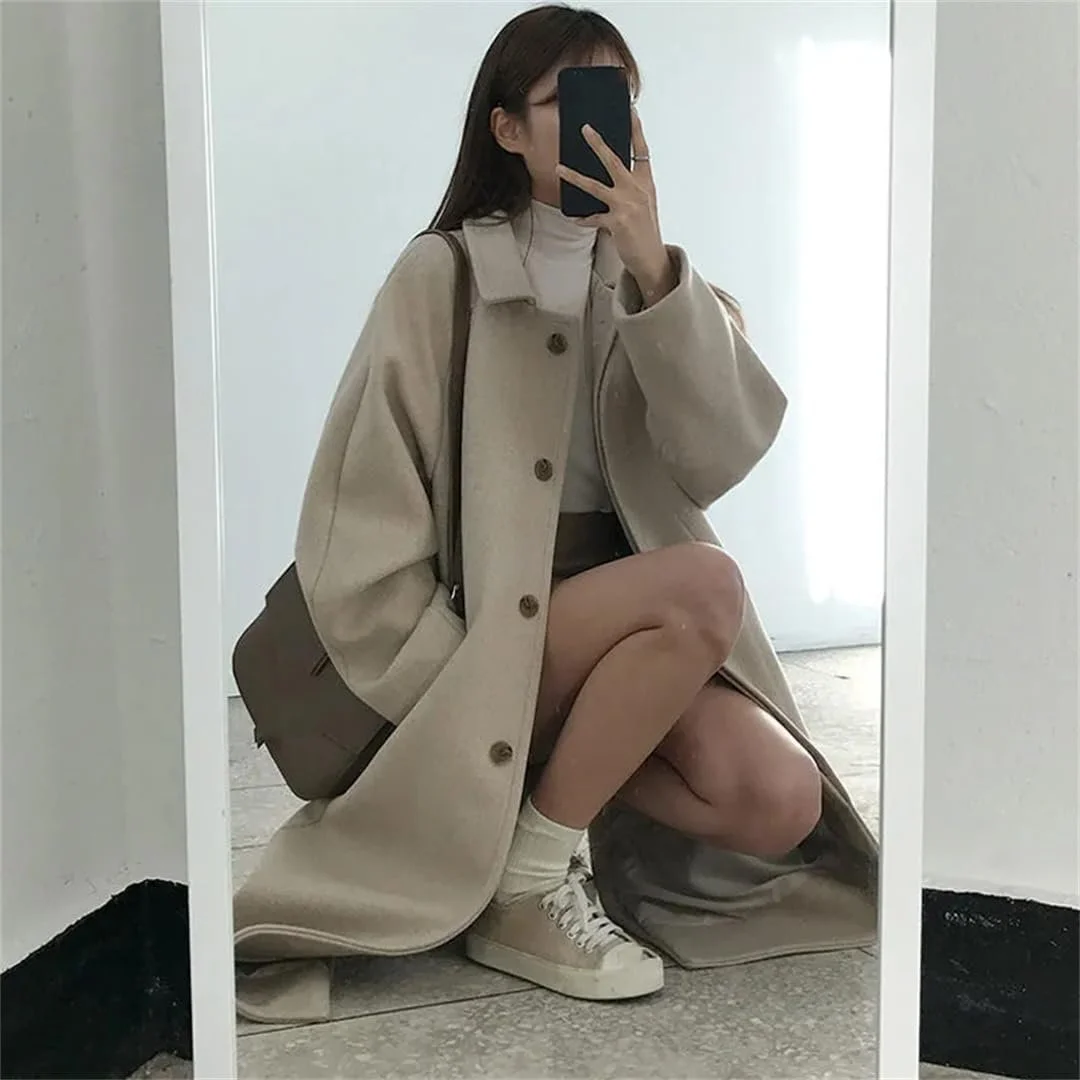 Жіноче кашемірове пальто осіннє зимове тепле вовняне, фото №2