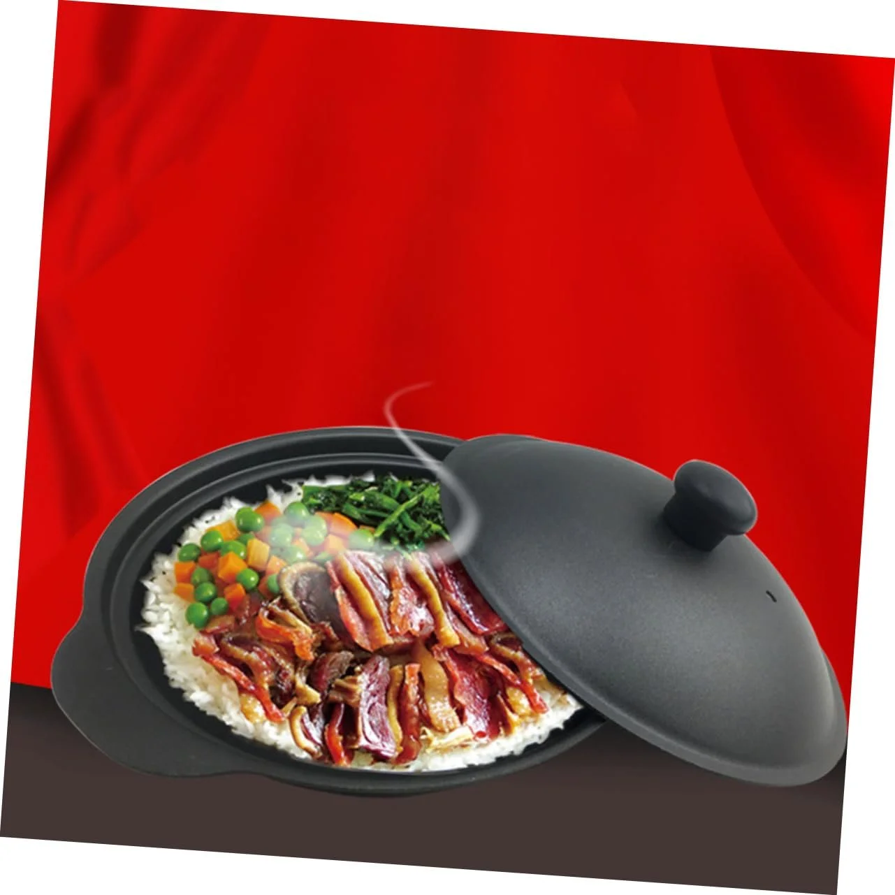 Горшок для риса VALICLUD чугунный с крышкой 18 см термостойкий, фото №6 Горшок для риса VALICLUD чугунный с крышкой 18 см термостойкий, фото №6