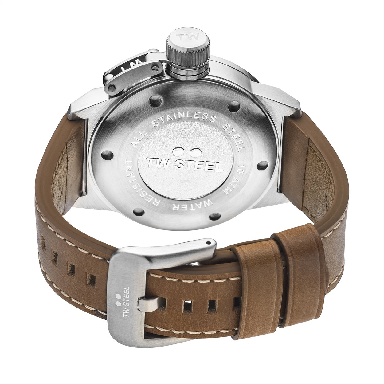 Годинник TW Steel Canteen Чоловічий 45 мм Кварцовий Хронограф Шкіряний ремінець, фото №4