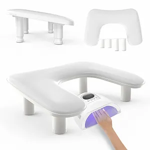 Подставка для рук U-образная ZIZZON Регулируемая по высоте, микрофибра, PU кожа - Фото 1