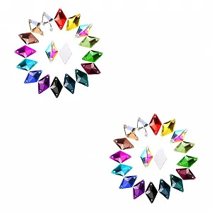 Стрази ромбоподібні FRCOLOR 56 шт, кольори в асортименті - Фото 1