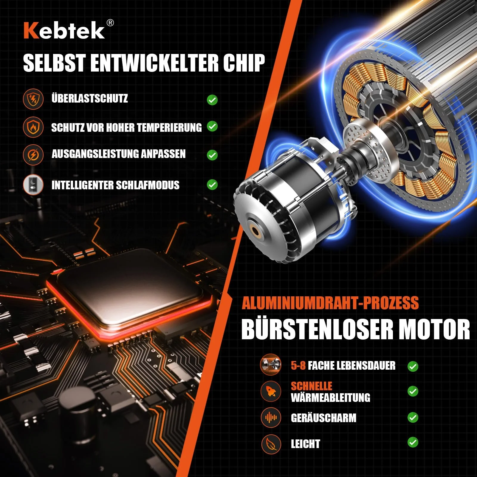 Секатор Kebtek Professional Electric 16.8 V 2 x 2500 mAh, діаметр різу 30 мм, фото №4