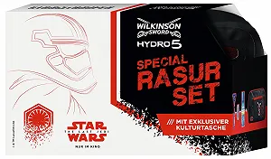 Набор для бритья Wilkinson Sword Hydro 5 Star Wars бритва + 1 лезвие + гель для бритья 200 мл + косметичка - Фото 1