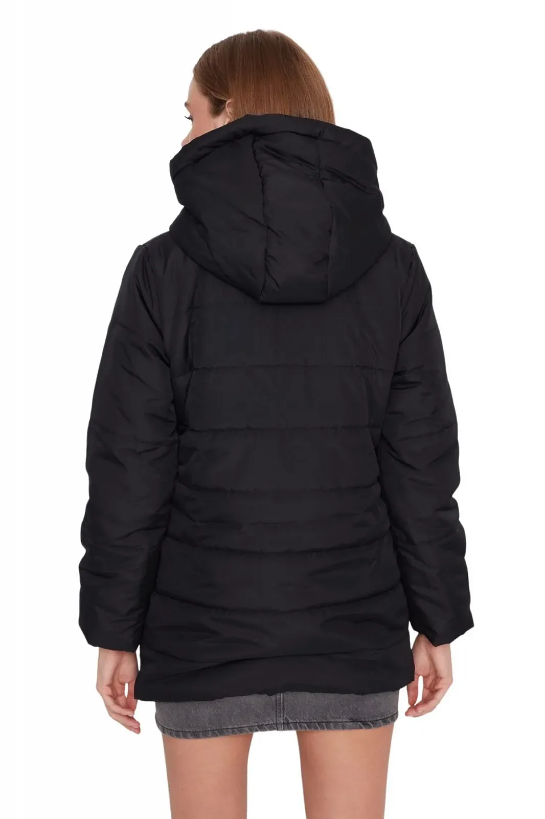 Куртка TRENDYOL Пуховая Однотонная Зимняя, фото №5 Куртка TRENDYOL Пуховая Однотонная Зимняя, фото №5