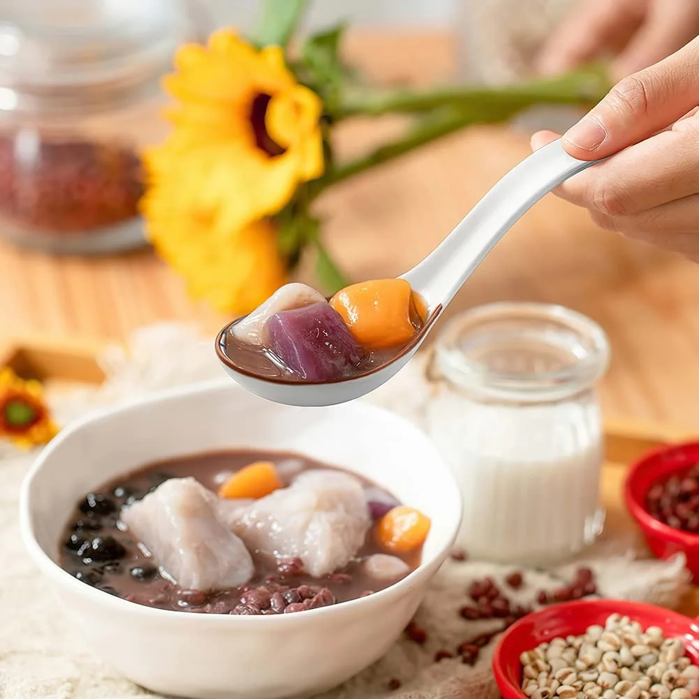 Ложка для азіатського супу Керамічна 16 см, з візерунком ретро, фото №7 Ложка для азіатського супу Керамічна 16 см, з візерунком ретро, фото №7