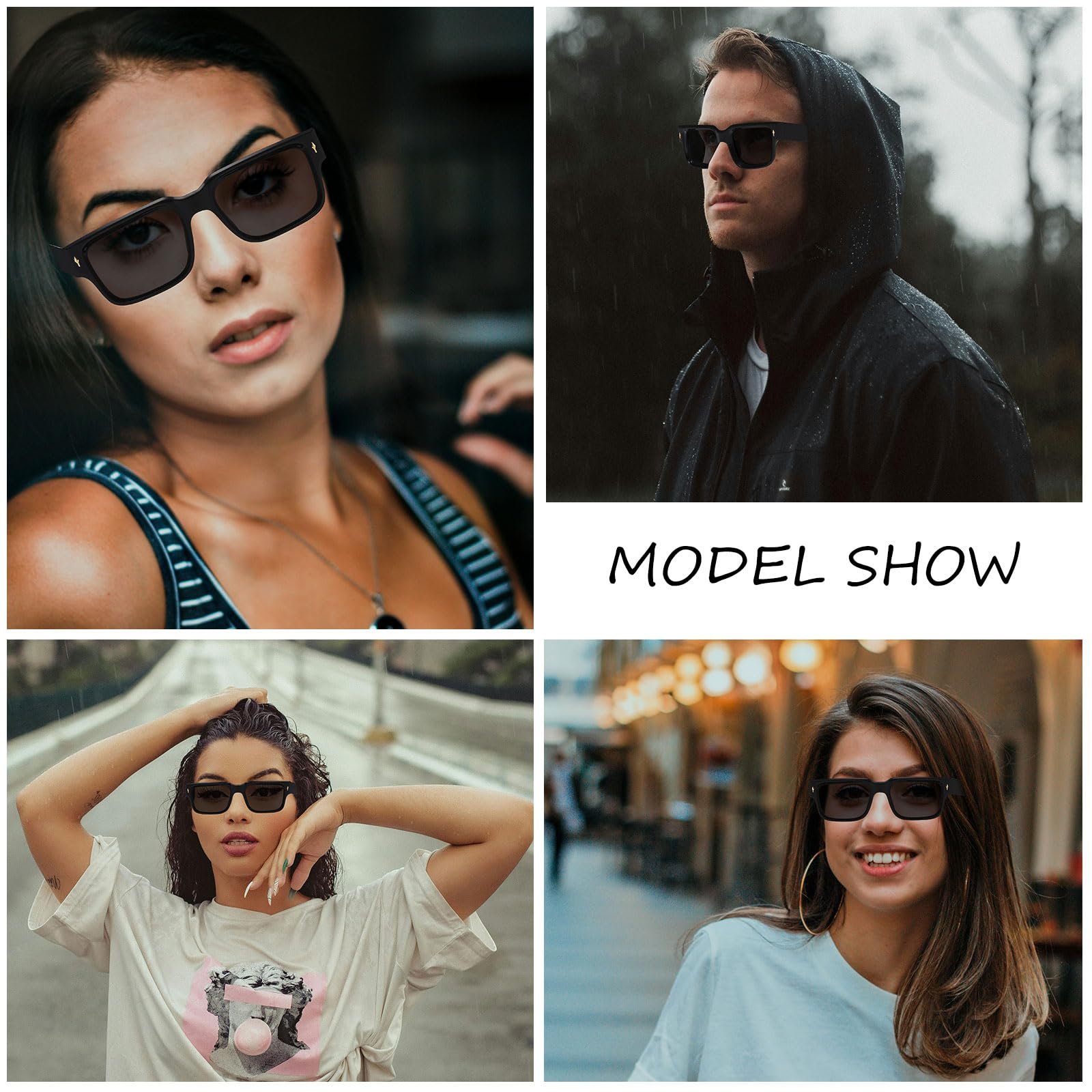 Сонцезахисні окуляри Прямокутні Ретро Long Keeper Товста оправа Квадратна, фото №6 Сонцезахисні окуляри Прямокутні Ретро Long Keeper Товста оправа Квадратна, фото №6