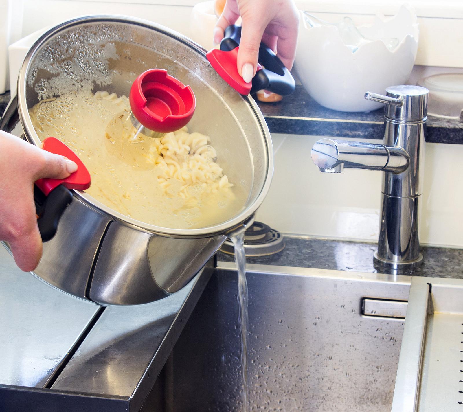 Набор кастрюль Kopf Nelo, 11 предметов, из нержавеющей стали, индукционные кастрюли с крышкой, интеллектуальная лейка и интегрированная функция дуршлага, 4 кастрюли с стеклянной крышкой + сковорода, сотейник и молочник, фото №4 Набор кастрюль Kopf Nelo, 11 предметов, из нержавеющей стали, индукционные кастрюли с крышкой, интеллектуальная лейка и интегрированная функция дуршлага, 4 кастрюли с стеклянной крышкой + сковорода, сотейник и молочник, фото №4