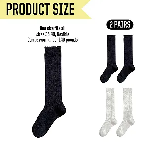 2 пари жіночих гольфів до коліна, жіночі шкарпетки synthetic.ua - Фото 1