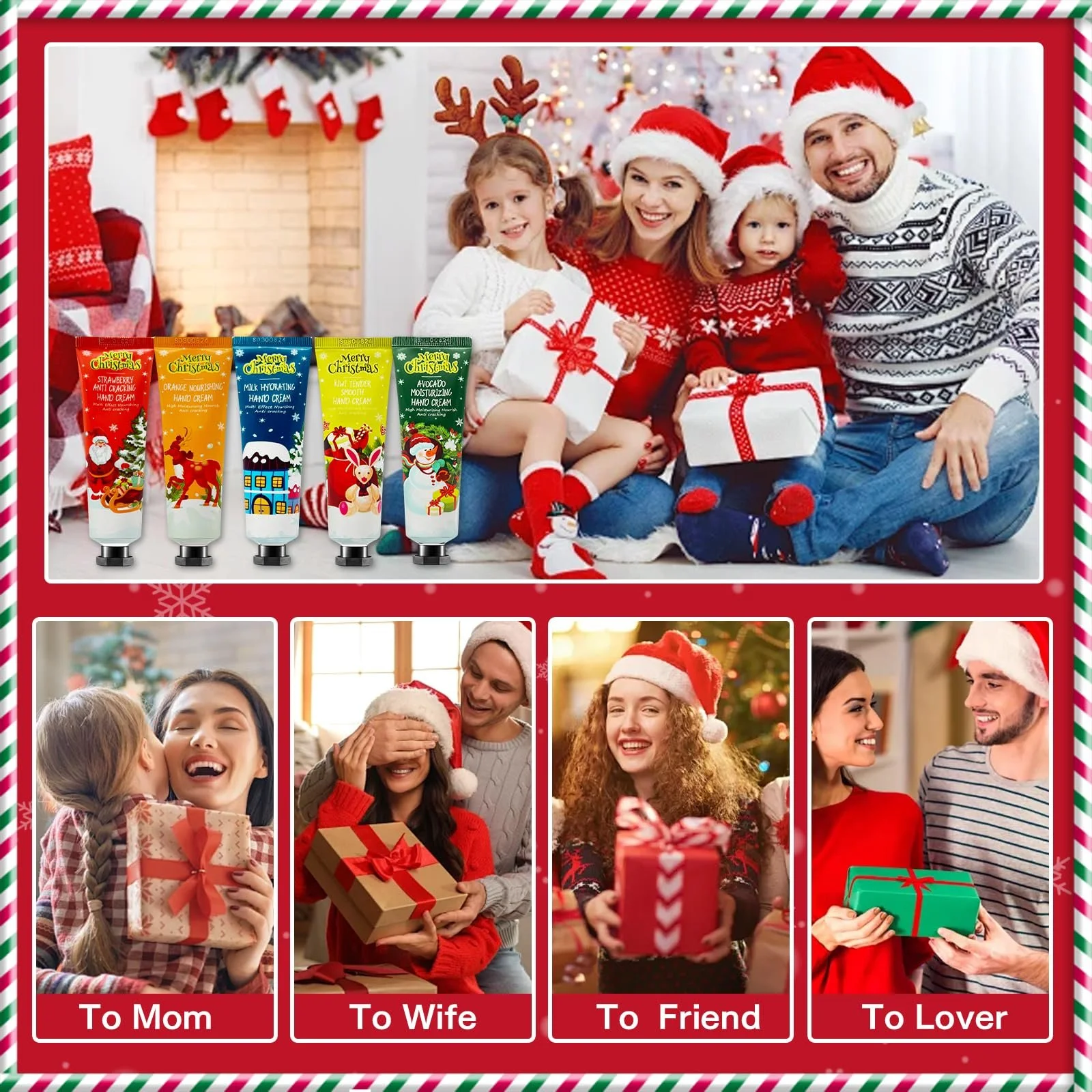 Набір різдвяних кремів для рук, міні-набір жіночих кремів для рук, набір кремів для рук, набір зволожуючих кремів для сухої шкіри рук, 5 x 30 мл, фото №7 Набір різдвяних кремів для рук, міні-набір жіночих кремів для рук, набір кремів для рук, набір зволожуючих кремів для сухої шкіри рук, 5 x 30 мл, фото №7