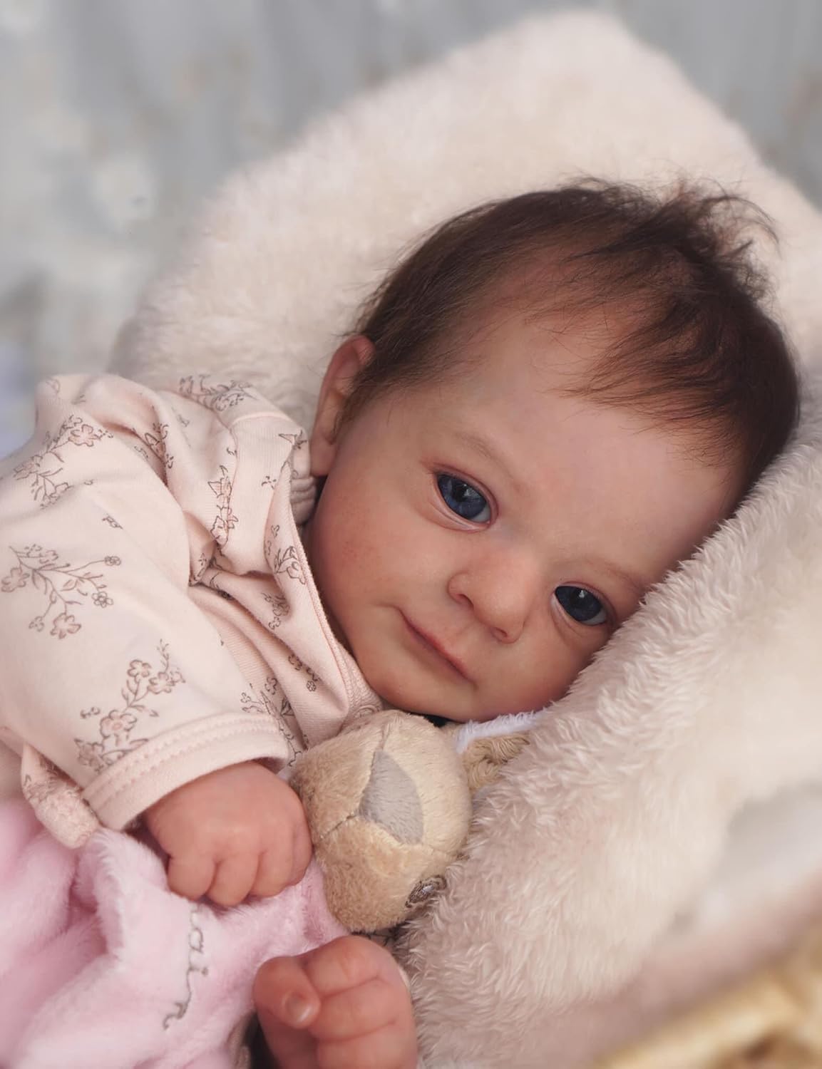 Лялька Zero pam Reborn Baby Girl 48 см 19 Inch Reborn Dolls Силікон Волосся, фото №4