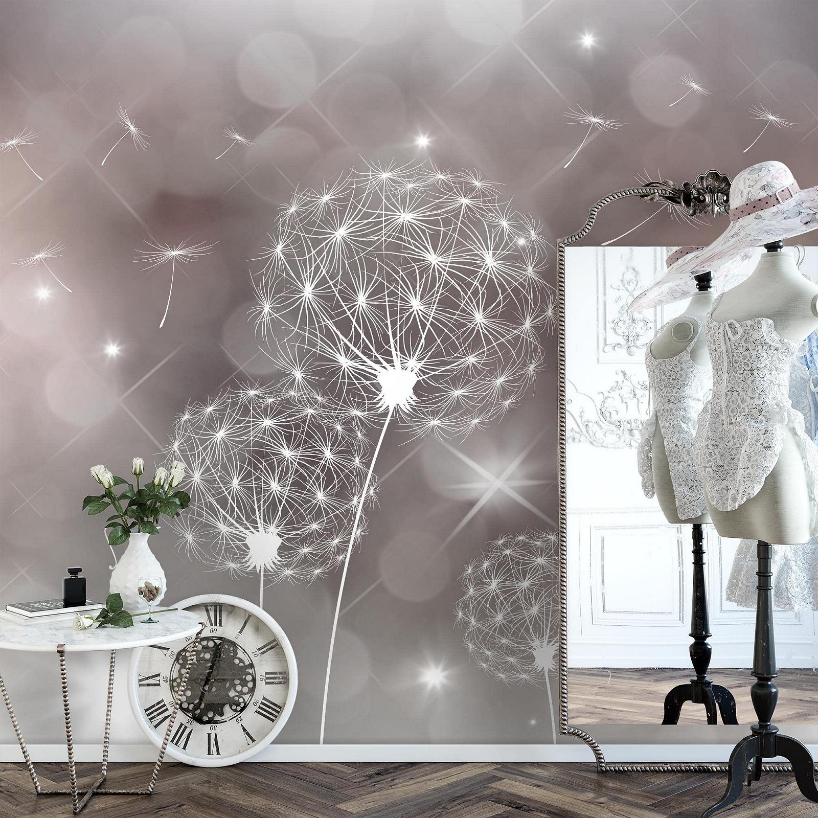 Фотообои 9174012a Одуванчик Абстракция 396 x 280 см Флизелиновые Серый, Бежевый, фото №2 Фотообои 9174012a Одуванчик Абстракция 396 x 280 см Флизелиновые Серый, Бежевый, фото №2