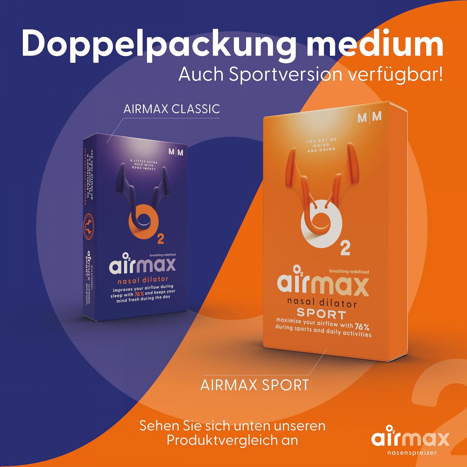 Розширювач для носа Airmax Classic для полегшення дихання у разі закладеності носа розширює крила носа з коробкою для зберігання, фото №9