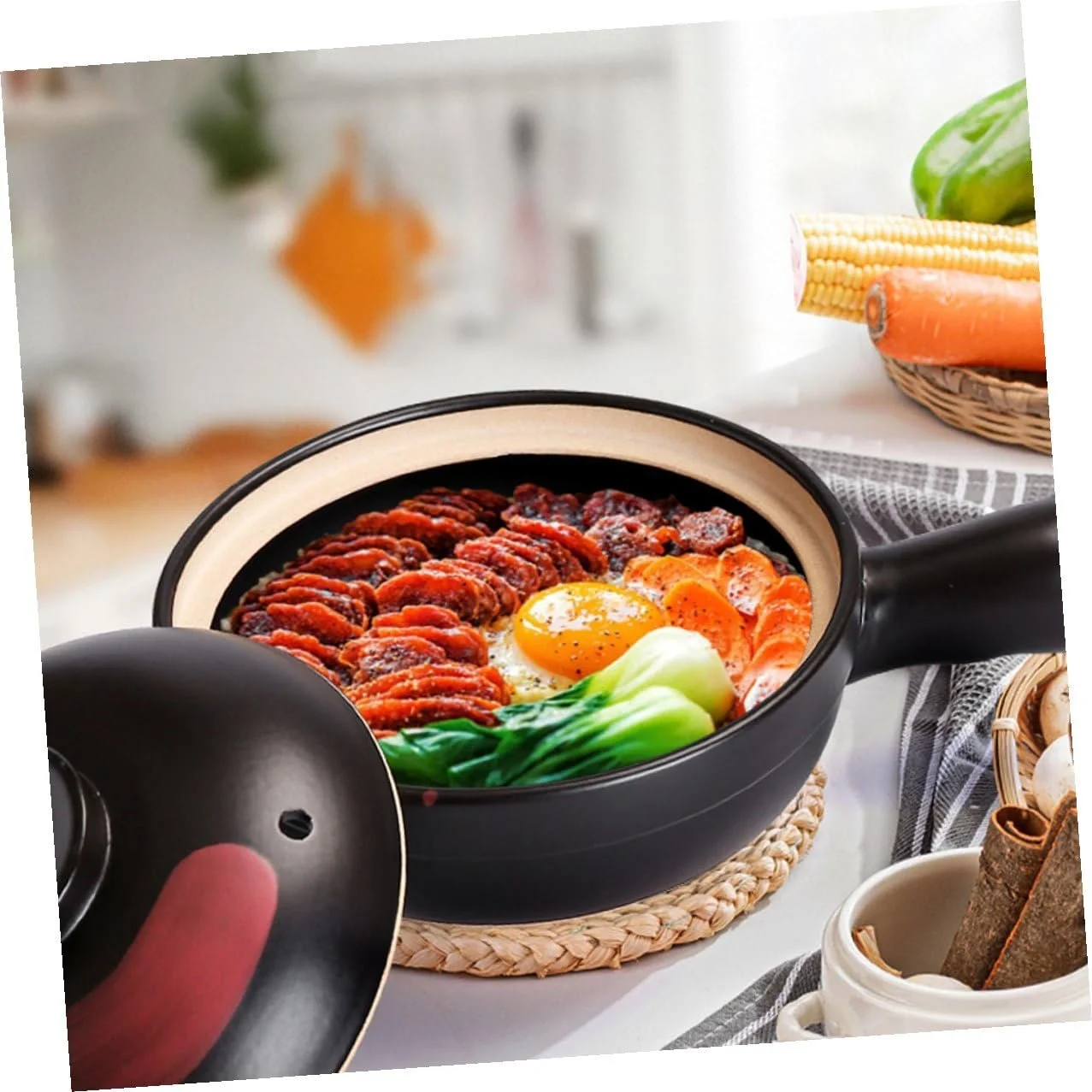 Кастрюля BESPORTBLE с плоским дном и ручкой термостойкая для газовой плиты, фото №7