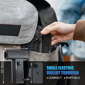 Акумуляторна повітродувка 130000 RPM 4000 мАг LED-підсвітка synthetic.ua - Фото 1