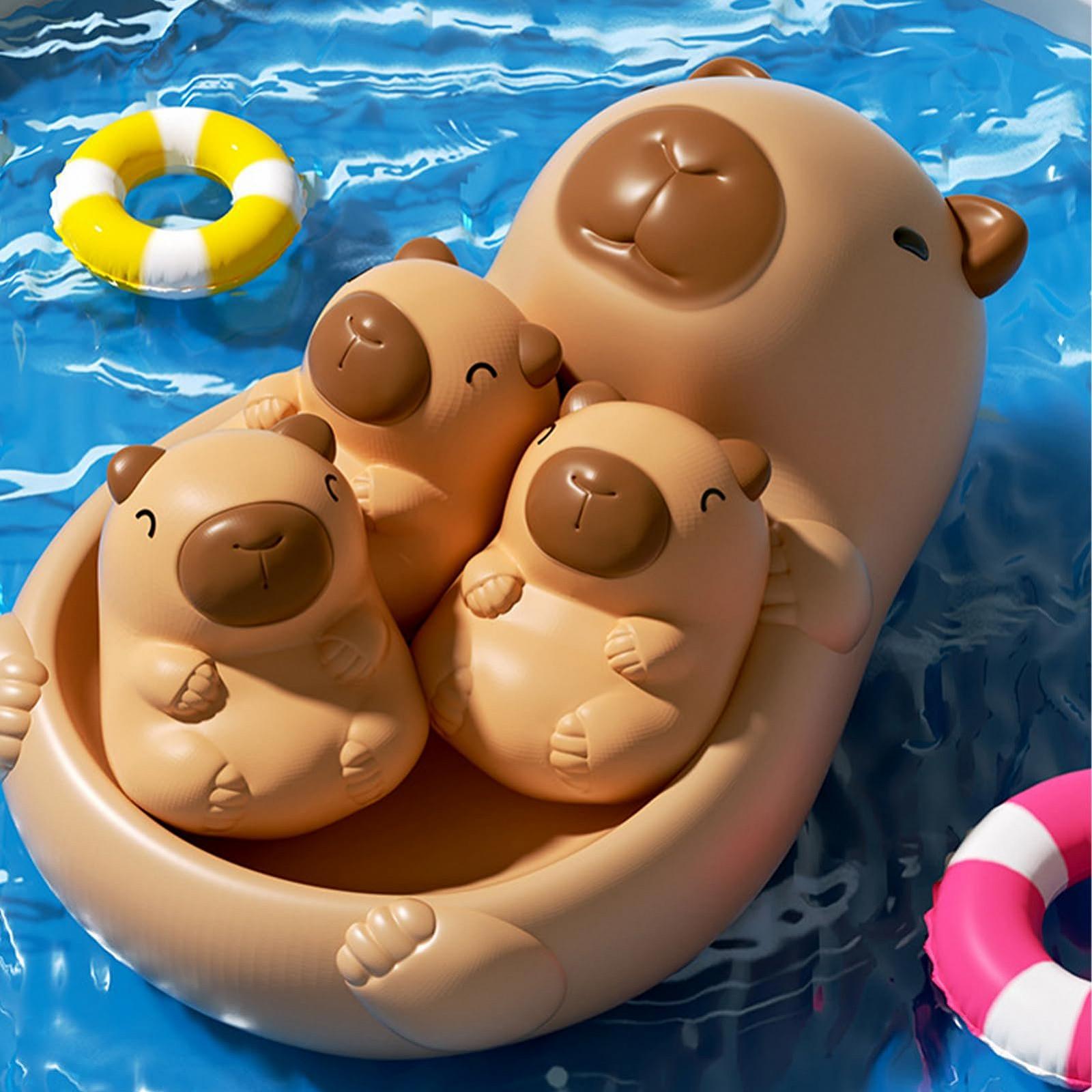 Іграшка для ванни Капібара для дітей, м\'яка, плаваюча, інтерактивна, для душу, басейну, фото №9