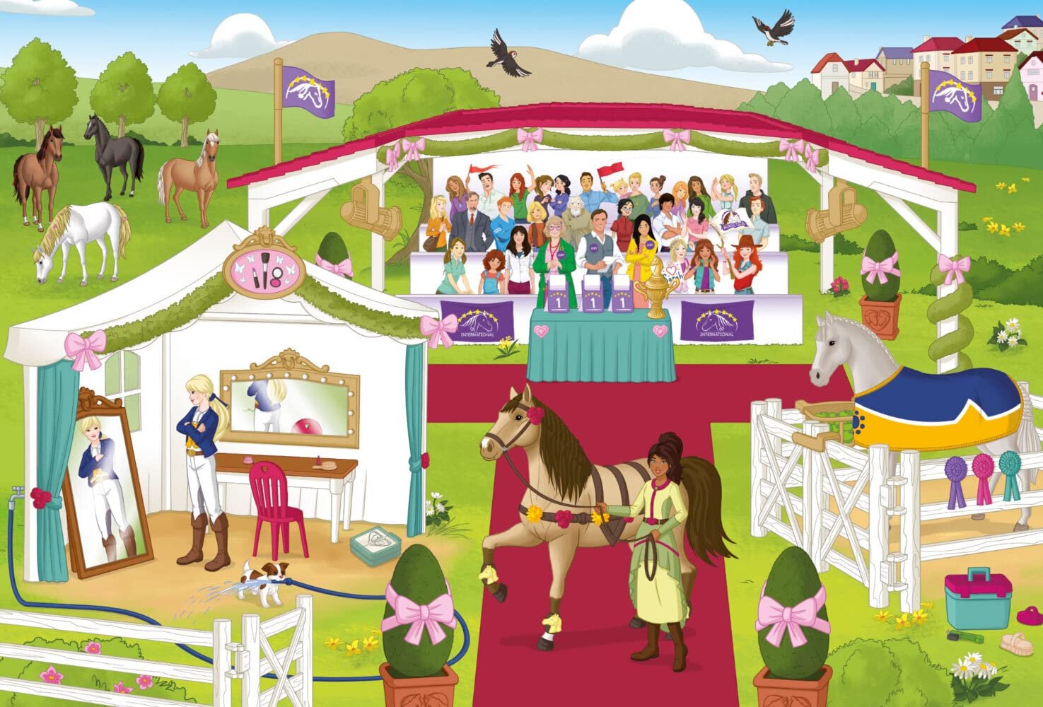 Набор пазлов Schmidt Spiele Schleich Horse Club Box 2 x 60 деталей 2 x 100 деталей для детей от 5 лет, фото №7