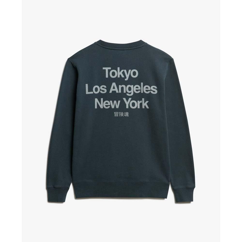 Женский Свитшот Superdry Oversized Core Logo City с круглым вырезом, фото №3