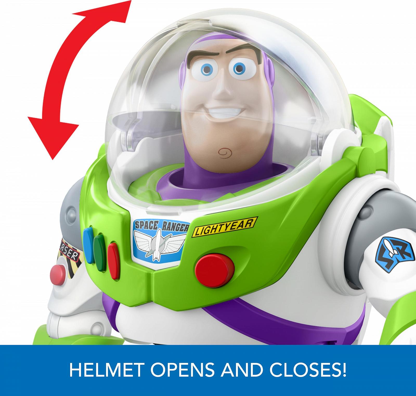 Ігрова Фігурка Mattel Disney and Pixar Toy Story Базз Лайтер 30,5 см з ракетою та 20+ звуками, Rocket Rescue Pack Buzz Pack, HTR73, різнокольоровий, фото №6