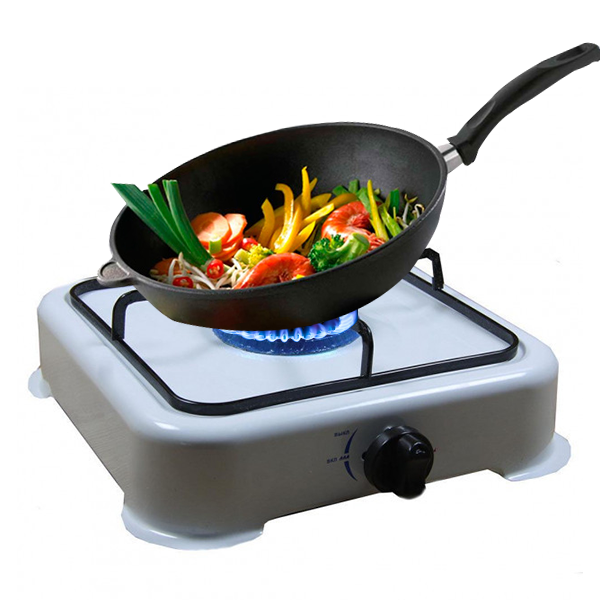 Настольная газовая плита Starlux SGS-6001 на 1 конфорку Белая, фото №1