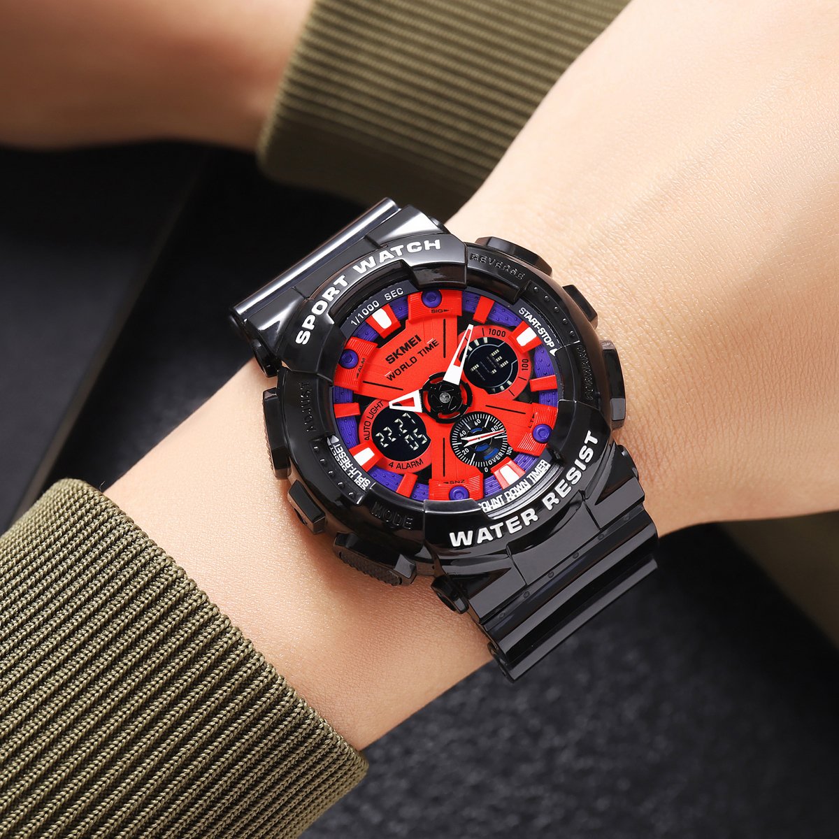 Годинник Skmei 2118BKBU Black-Blue, фото №4