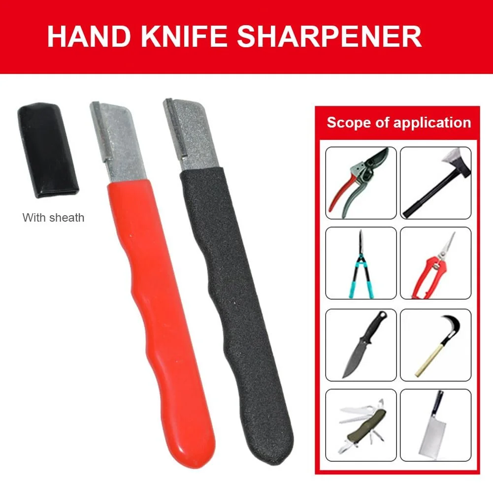 Точилка для ножів портативна з нержавіючої сталі із захисною кришкою, фото №2