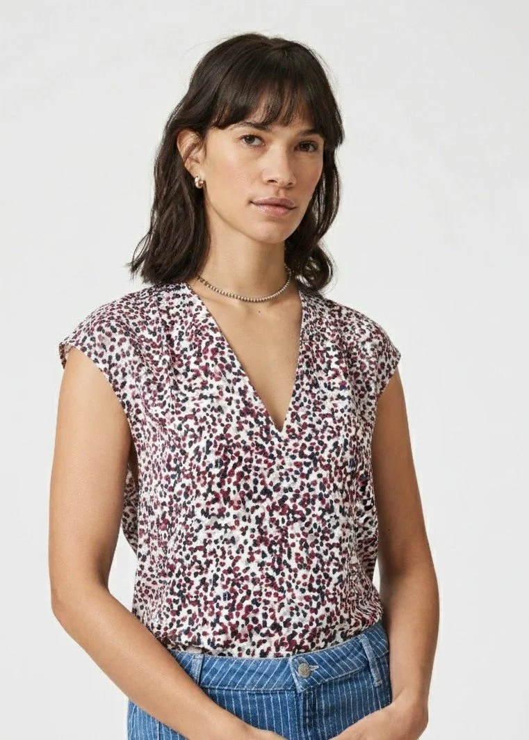 Жіноча блуза MAVI V-Neck Blouse у ніжному виконанні Lychee Printed - L, фото №1