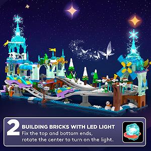 Конструктор CUBIMANA Frozen Roller Coaster с LED-подсветкой 837 деталей synthetic.ua - Фото 1