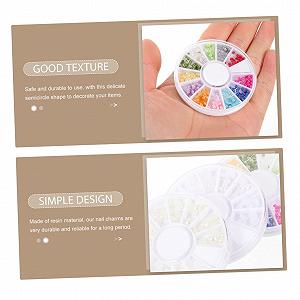 Напівперлини для дизайну нігтів Healeved, напівкруглі, різнокольорові та кремові synthetic.ua - Фото 1