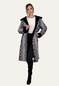 Женское пальто из овечьей кожи Hollert Venomous Chic synthetic.ua - Фото 1