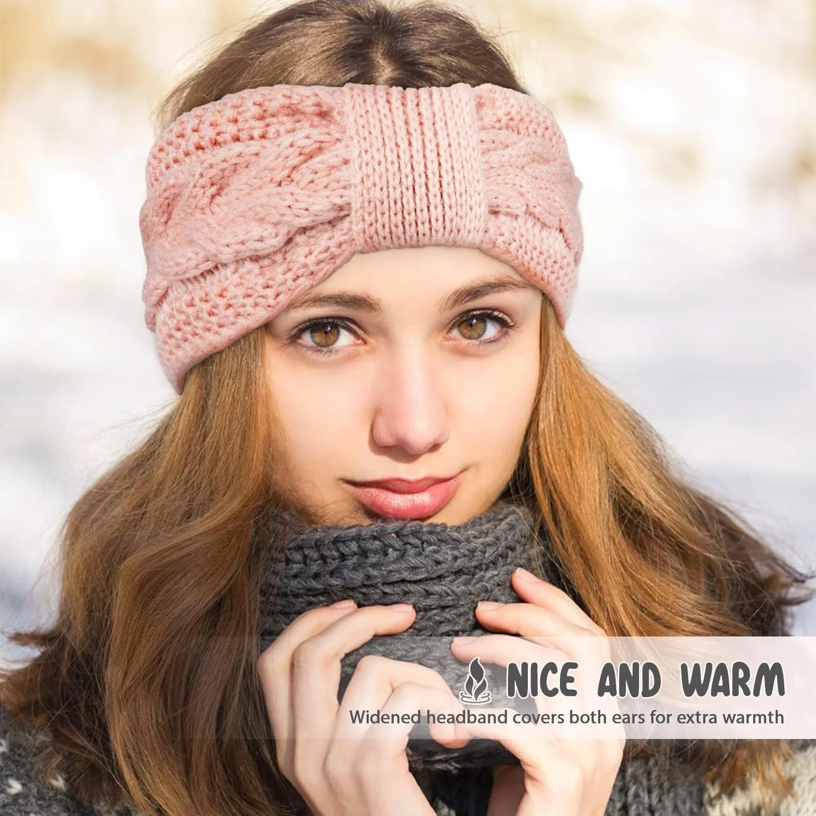 Жіноча зимова пов'язка на голову Флісова, фото №5 Жіноча зимова пов'язка на голову Флісова, фото №5