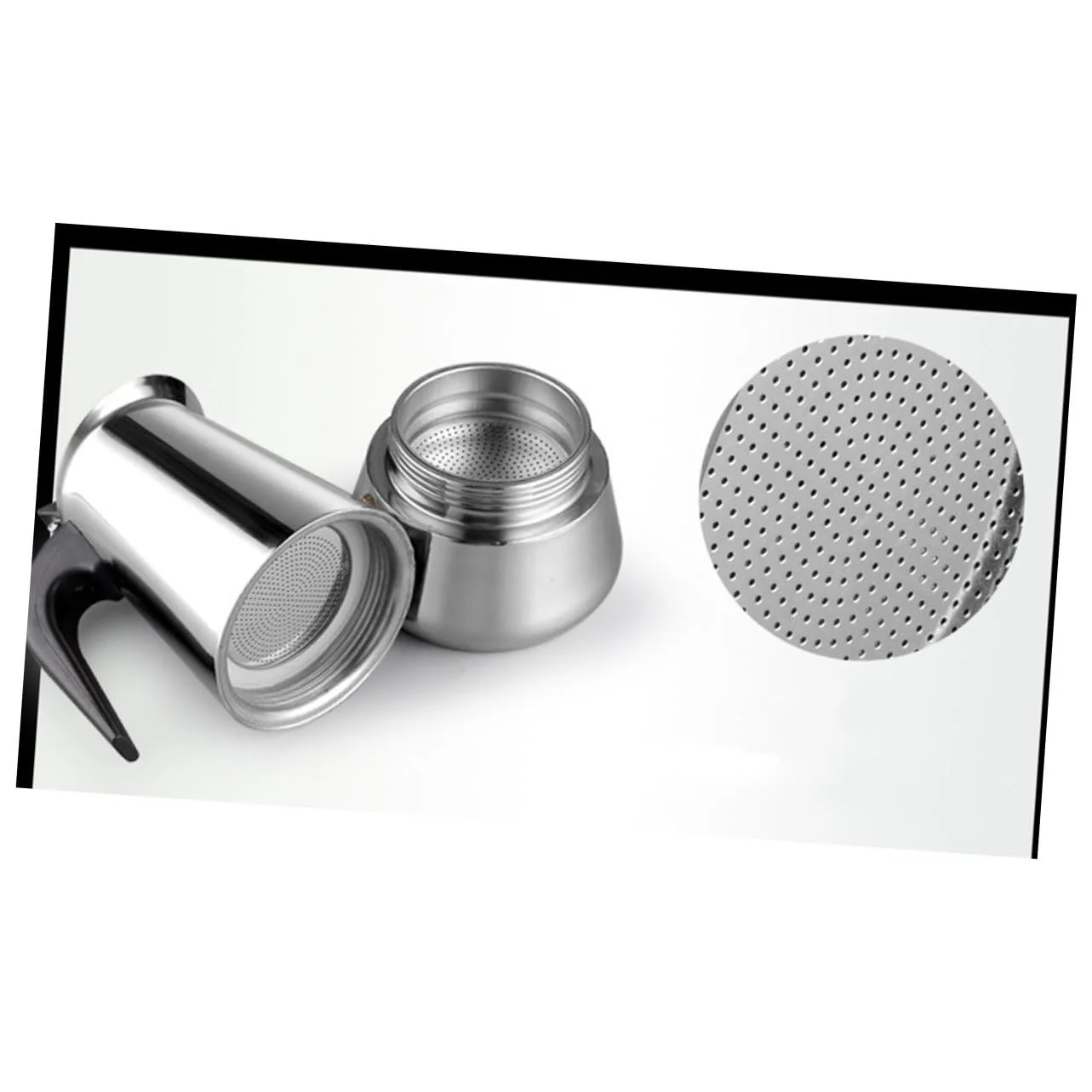 Кофейник ручной Edelstah с фильтром Серебристый, фото №5