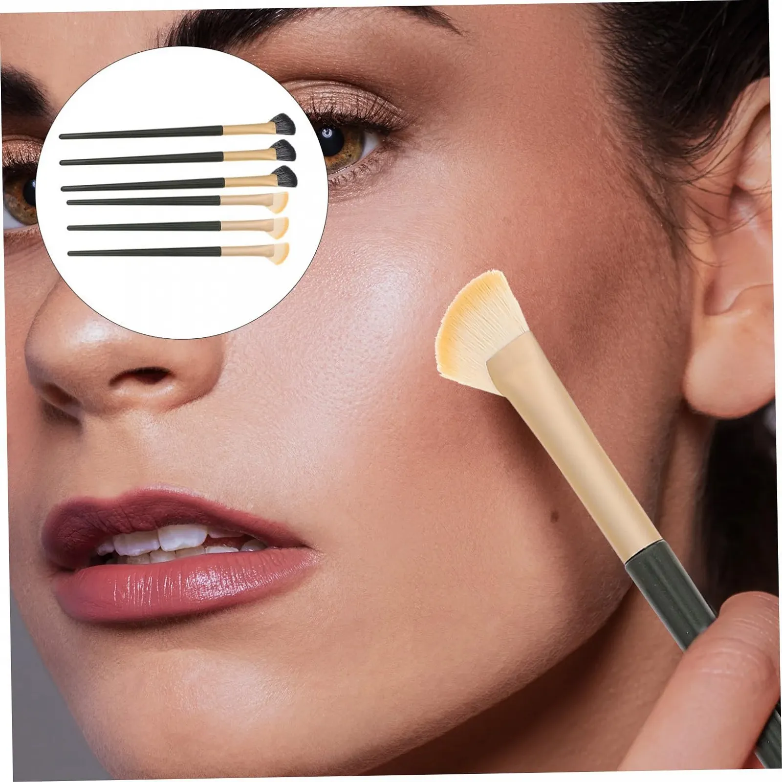 Кисти Ipetboom для бровей 6 шт. деревянная ручка, фото №7