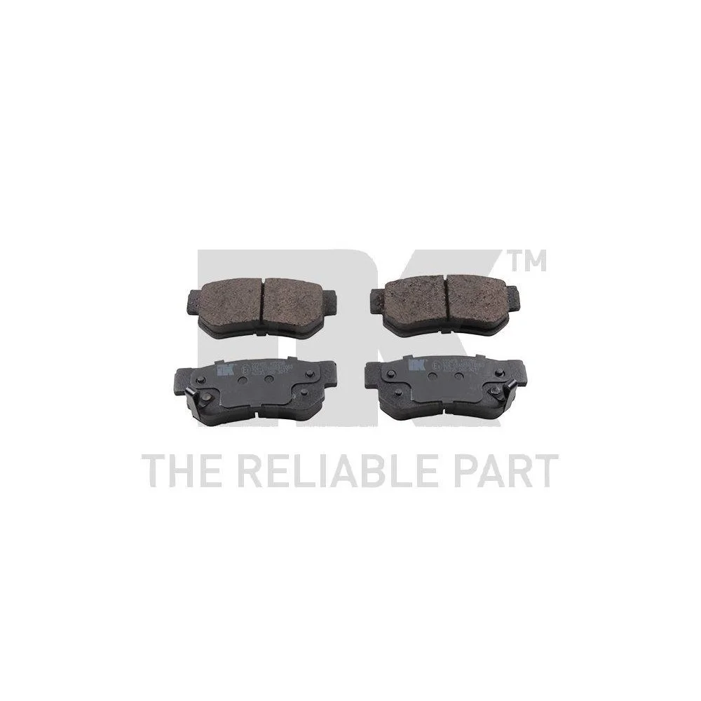 Комплект гальмівних колодок, дискове гальмо NK 223456 для HYUNDAI KIA задня вісь, фото №1