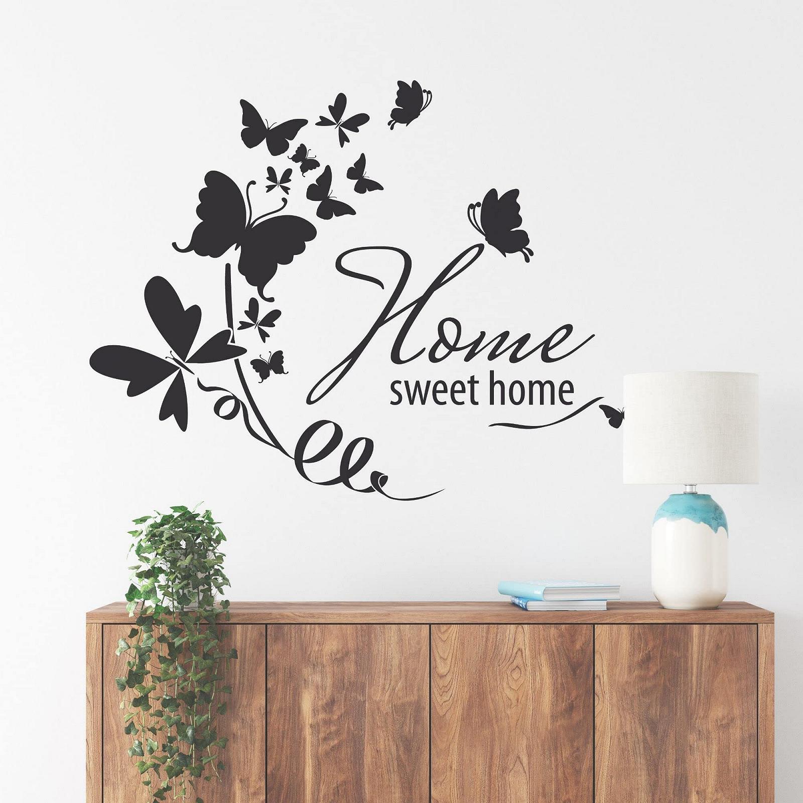 Наклейка на стіну GRAZDesign Home Sweet Home 39 x 30 см коричнева, фото №1 Наклейка на стіну GRAZDesign Home Sweet Home 39 x 30 см коричнева, фото №1