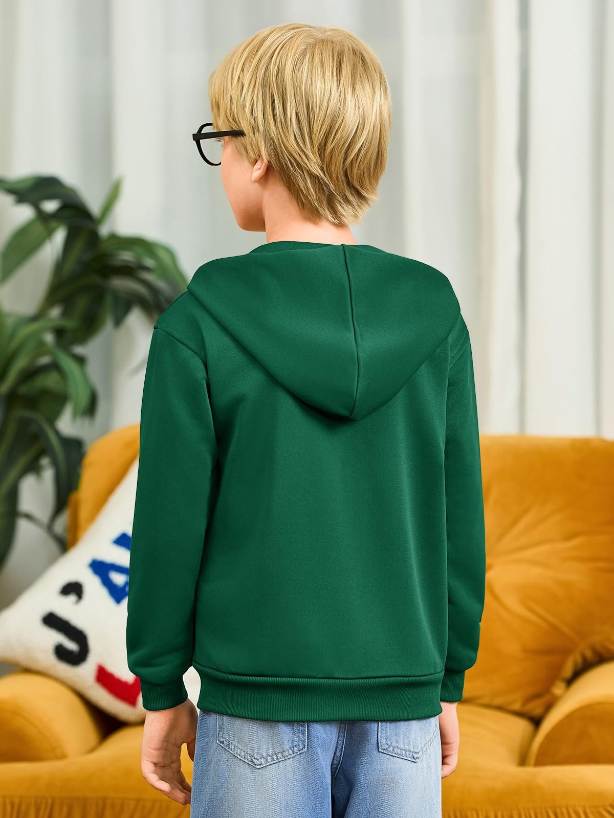 Худі Haloumoning для хлопчиків, з довгими рукавами, на блискавці, фото №3