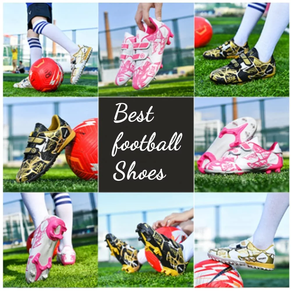 Футбольные бутсы детские дышащие с шипами и девочек, фото №7