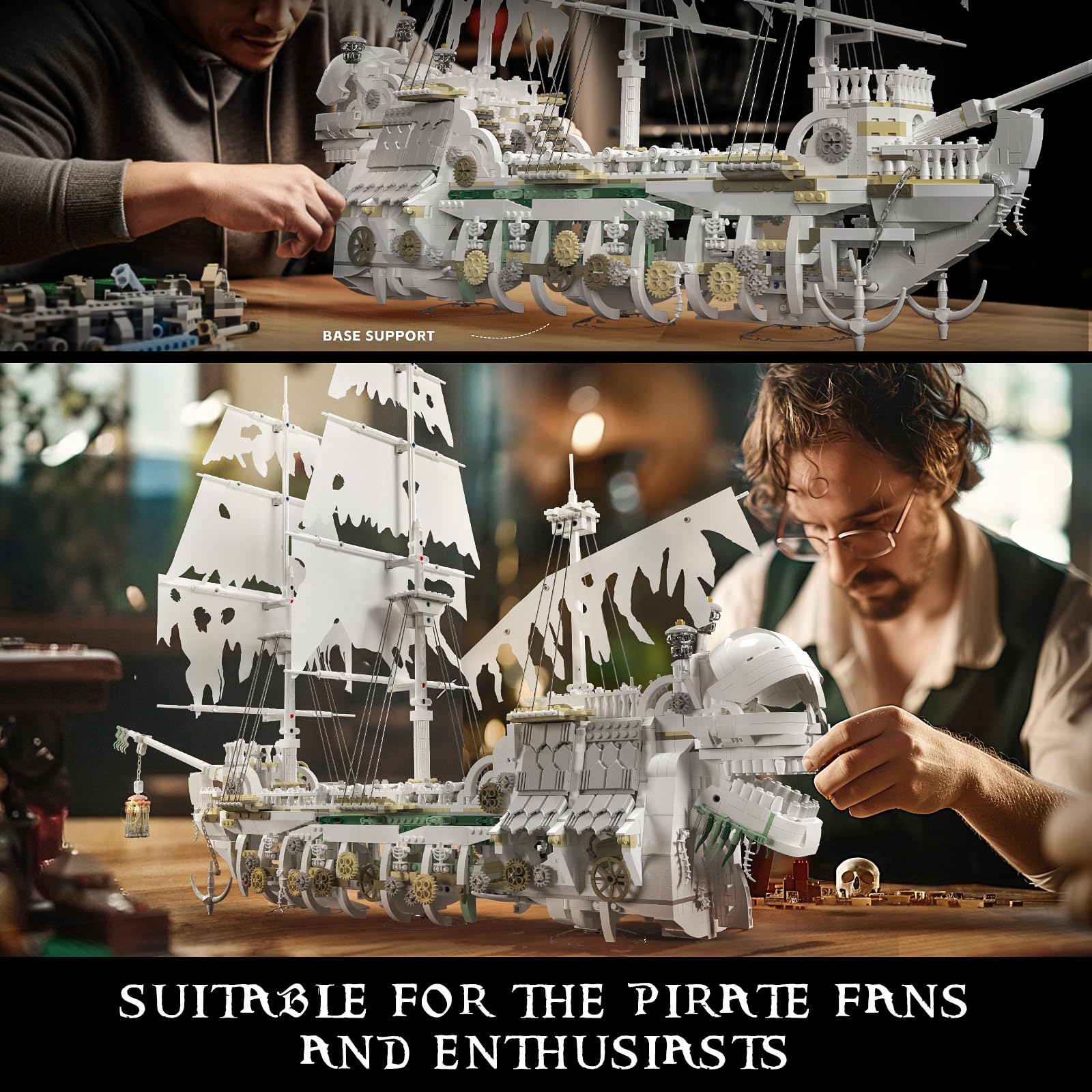 Кубики Mould King 13193 Піратський корабель Модель 3769 шт, фото №6 Кубики Mould King 13193 Піратський корабель Модель 3769 шт, фото №6