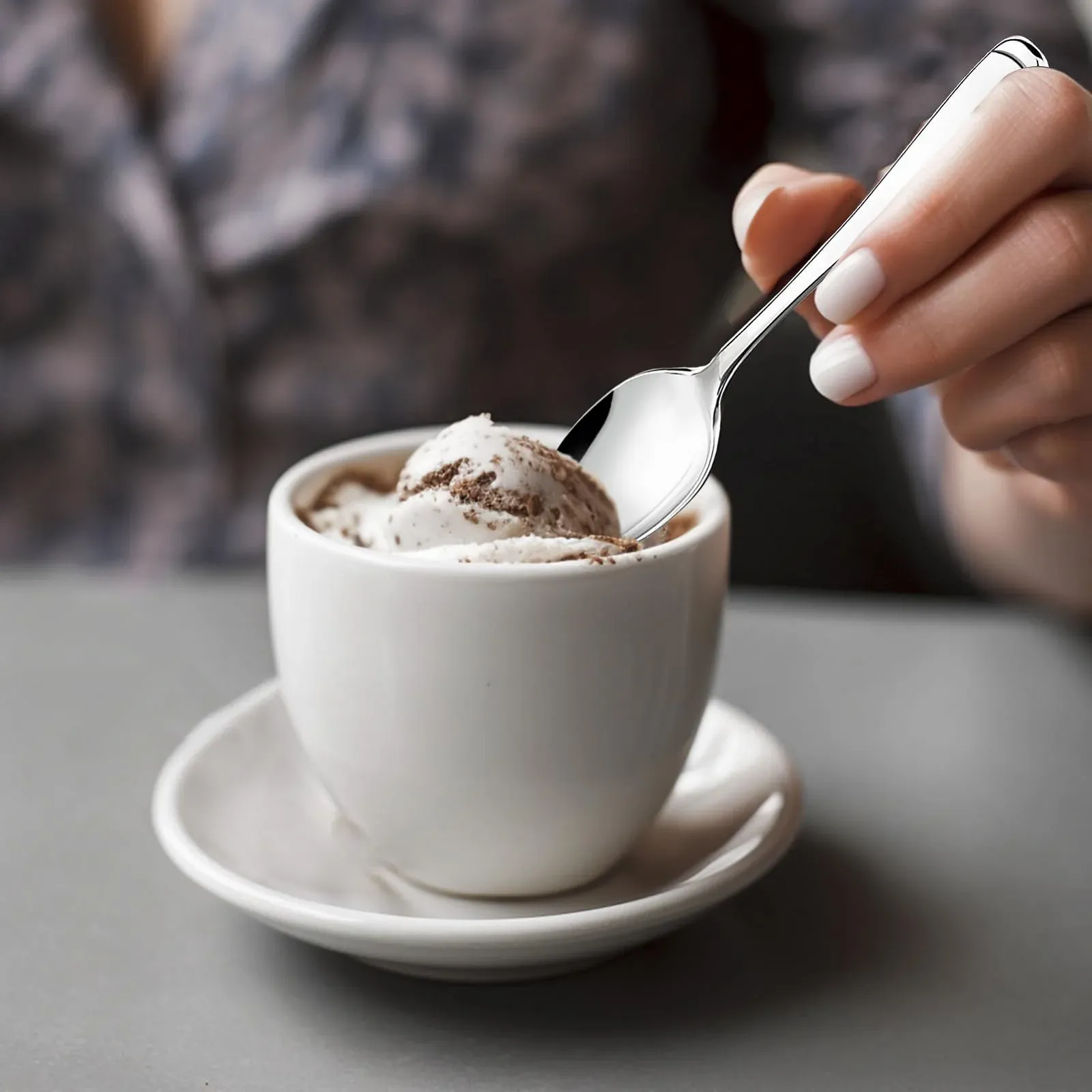 Ложки для кави, Набір з 6 штук, Маленькі з нержавіючої сталі, фото №7
